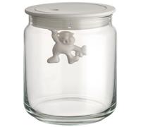 Alessi Boîte de cuisine et de stockage Gianni AMDR04 W verre 70 cl H 12 cm Ø 10,5 cm