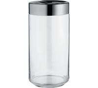 Alessi Julieta LC10 - Pot de Cuisine au Design Hermétique, Corps en Verre avec Couvercle en Acier Inoxydable 18/10, 150 cl