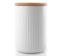 Bocal de rangement LEGIO NOVA 1 l, porcelaine, couvercle chêne, Eva Solo