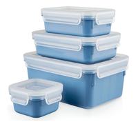 Bocal de rangement MASTER SEAL COLOUR EDITION N1030810 , set de 4 pc, bleu, plastique, Tefal
