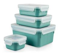 Bocal de rangement MASTER SEAL COLOUR EDITION N1031010 , set de 4 pc, vert, plastique, Tefal