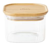 Bocal de rangement PKV-042 500 ml, verre / bambou, Pebbly