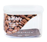 Bocal de rangement PKV-043 500 ml, verre, Pebbly