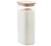 Bocal de rangement PKV-069 1,8 l, verre / bambou, Pebbly