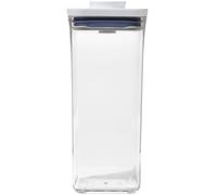 OXO Boîte de conservation POP 1,6 L – Carrée, Couvercle hermétique, Transparent