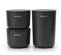 Bocal de rangement, set de 3 pc, gris, Brabantia