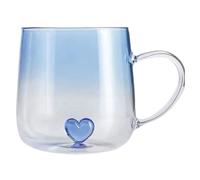 Bocal dégradé de café - Arrangement professionnel, système de commodité | Tasses à café transparentes de 400 ml pour cuisine, bar, voyage, maison, thé, latte, jus, céréales de Noël