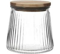 Bocal en Verre 65 vec Bouchon Acacia - JETON - ALTOBUY Transparent