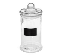 Bocal en Verre Ardoise 1,6L Transparent