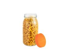 Bocal en verre avec couvercle 3L orange