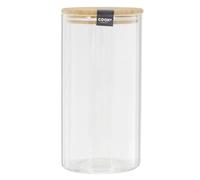 Bocal en Verre Bambou 1,2L Transparent