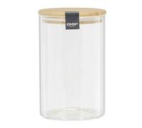 Bocal en Verre Bambou 1L Transparent
