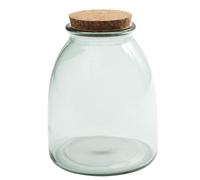 Bocal en Verre & Couvercle "Liège" 1L Transparent
