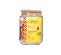 Bocal en verre - couvercle liège - 2l