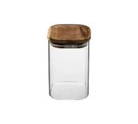 Bocal en Verre Hermet 1L Transparent & Marron