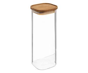 Bocal en Verre "Hermet" 2,1L Transparent & Marron