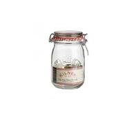 Kilner Bocal à conserves avec clip 1000 ml/1 litre, pot de conservation, pot de confiture réutilisable, conservation hermétique des aliments, conservation et marinage de cuisine, GG782