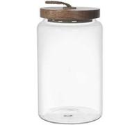 Bocal en Verre Transparent avec Couvercle Acacia H17cm / 105 ORAN -