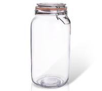 Bocal en verre verni avec clip 2 l
