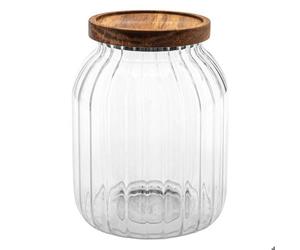 Bocal ""Harmony"" 2L en verre et acacia - 5 five simply smart