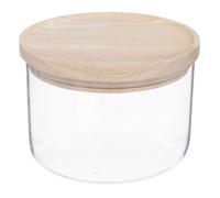 5five Bocal en verre Hermet – 0,65 L – Couvercle caoutchouc hermétique beige D20×H20 cm