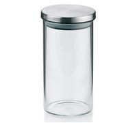 Bocal hermétique en verre - KELA - Baker - 0.35L - Couvercle en inox - Dimensions 14x7.5cm