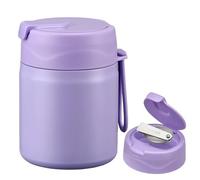 Bocal isotherme à soupe de 500 ml pour aliments chauds pour enfants, bocal alimentaire isotherme avec cuillère, récipient à déjeuner isotherme pour aliments chauds, large goulot étanche en acier