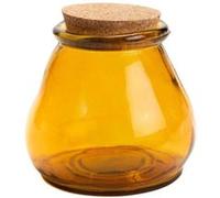 Bocal liège ocre 0.8 L - Amadeus - Jaune - Verre Jaune G