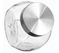 Bocal verre à bonbons couvercle inox 2,1L - 5five