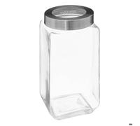 Bocal verre couvercle contour acier ""Miro"" 2L - 5five