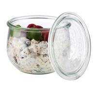 Bocal Weck avec couvercle, forme tulipe, 580 ml, set x6