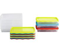 Bocaux de conservation des aliments avec étiquettes [Viande/Poisson/Légumes] – Assortiments variés