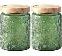 Bocaux de conservation en verre avec couvercle hermétique 700 ml | Sucrier avec couvercle pour avoine, céréales, yaourt, salade, farine, café, cuisine, boîte à sel, boîte en céramique
