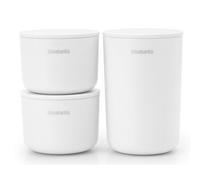 Bocaux de cuisine, set de 3 pc, blanc, Brabantia