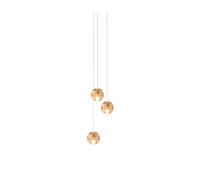 Bocci 14.3 LED Pendelleuchte, sepia, canopy nickel brossé