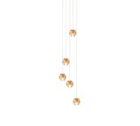 Bocci 14.5 LED Pendelleuchte, sepia, canopy nickel brossé
