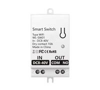 Boddceto Module de Commutateur à Contact Sec Intelligent WiFi Tuya 10A Relais de Disjoncteur Universel à Monter Soi-Même Fonctionne avec Smart Life DC 8-40V