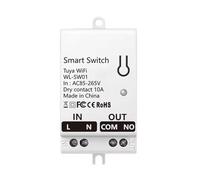 Boddceto Module de Commutateur à Contact Sec Intelligent WiFi Tuya 10A Relais de Disjoncteur Universel à Monter Soi-Même Fonctionne avec Smart Life AC 85-265V