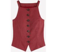 Boden Boden Red Square Neck Strap Waistcoat