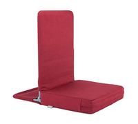 Bodhi Chaise de Sol Mandir Pliable XL | Siège de méditation avec Coussin d'assise épais | Confortable avec Dossier rembourré | Housse Lavable | Idéal pour Yoga et méditation (Bordeaux, Pliable, XL)