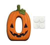 Bodhi2000 Ensemble de décoration Table en Bois pour Halloween Boo, Lettre Fendue, Citrouille, Signe fantôme, Plateau Massif Vieilli, cheminée, fenêtre, Boutique, fête, B