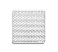 Bodo® Tapis d'évier - Carré - Blanc - 37 x 37 cm - Pour évier de 40 x 40 cm (Blanc, 37x37cm)