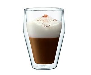 Bodum 10482-10 Titlis Set de 2 Verres Double Paroi Empilable Verre Transparent 0,35 L