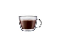 BODUM 10608-10 BISTRO SET 2 TASSES A CAFE LATTE DOUBLE PAROI AVEC ANSE 45 CL