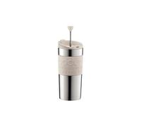 BODUM 11067-913 TRAVEL PRESS MUG À PISTON PETIT MODÈLE 0,35 L BLANC CRÈME Blanc G