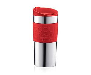 Bodum 11068-04 TRAVEL MUG Mug de voyage isotherme en inox double paroi, couvercle à clapet, 0.35 l