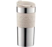 Bodum - 11068-913 - Travel Mug - Mug de Voyage Isotherme - Double Paroi INOX - 0.35 L - Blanc
