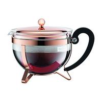 Bodum -11656-18 - Chambord - Théière Tamis en Inox Verre - Cuivre - 1,3 L