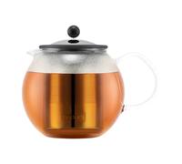 Théière À Piston Verre Et Inox 1l Bodum Assam + 4 Verres 20 Cl