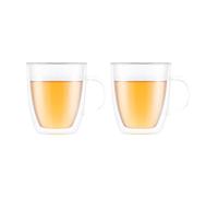 Bodum Bistro Lot de 2 tasses thermiques à double paroi avec poignée - 450 ml
